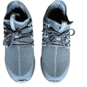 Adidas grey sneakers in great preowned condition for women Size 6 .